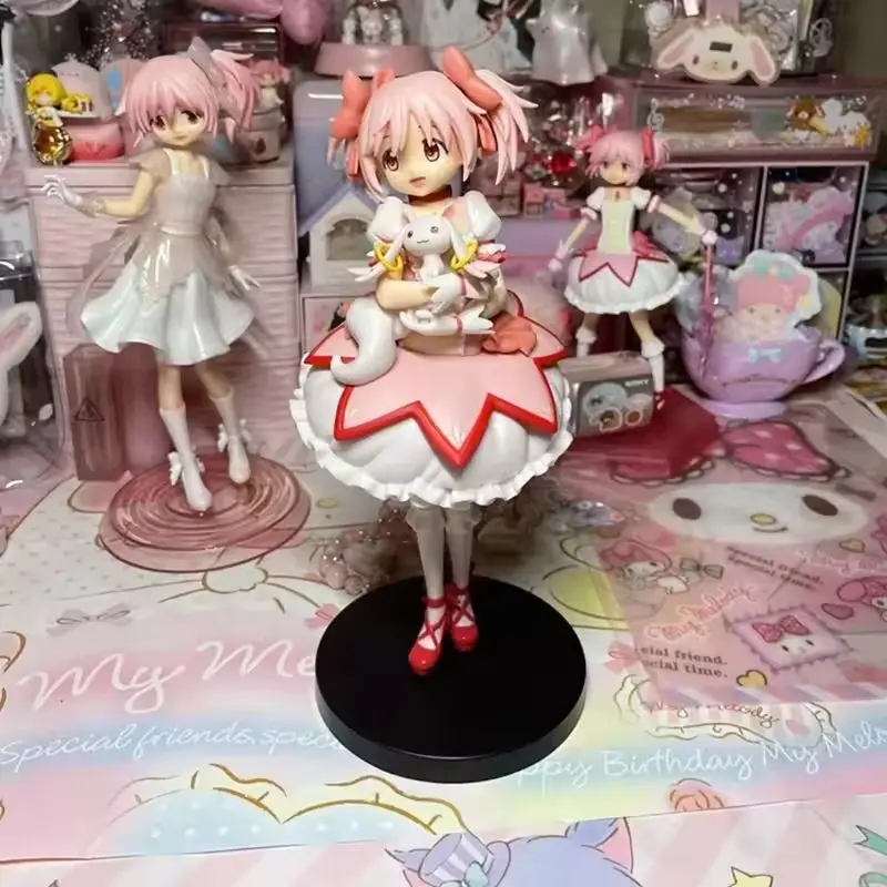Puella Magi Madoka Magica Anime Figure 21cm Kaname Madoka Action Figure Model PVC Decor Statue Dolls Toys Birthday Present ﻿