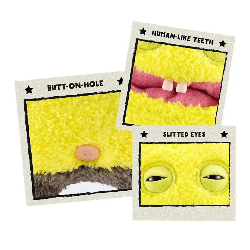 Fuggler Soft Plush Doll SpongeBob SquarePants Teeth Monster Series Ugly Toys 22cm Cartoon Figures Funny Collecting Children Gift