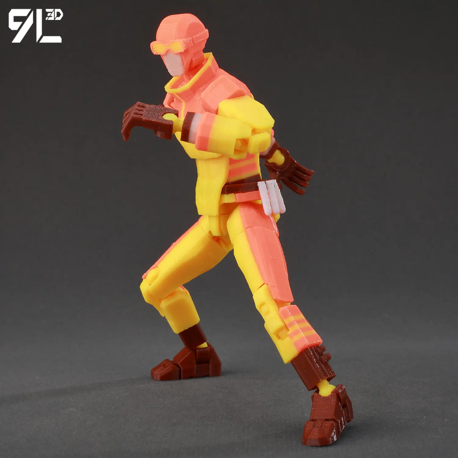 9L3D Printed Titan Lucky13 Invincible Boy Anime Action Figure Multi Jointed Robot Toy Creative Desk Decoration Stress Relief T13