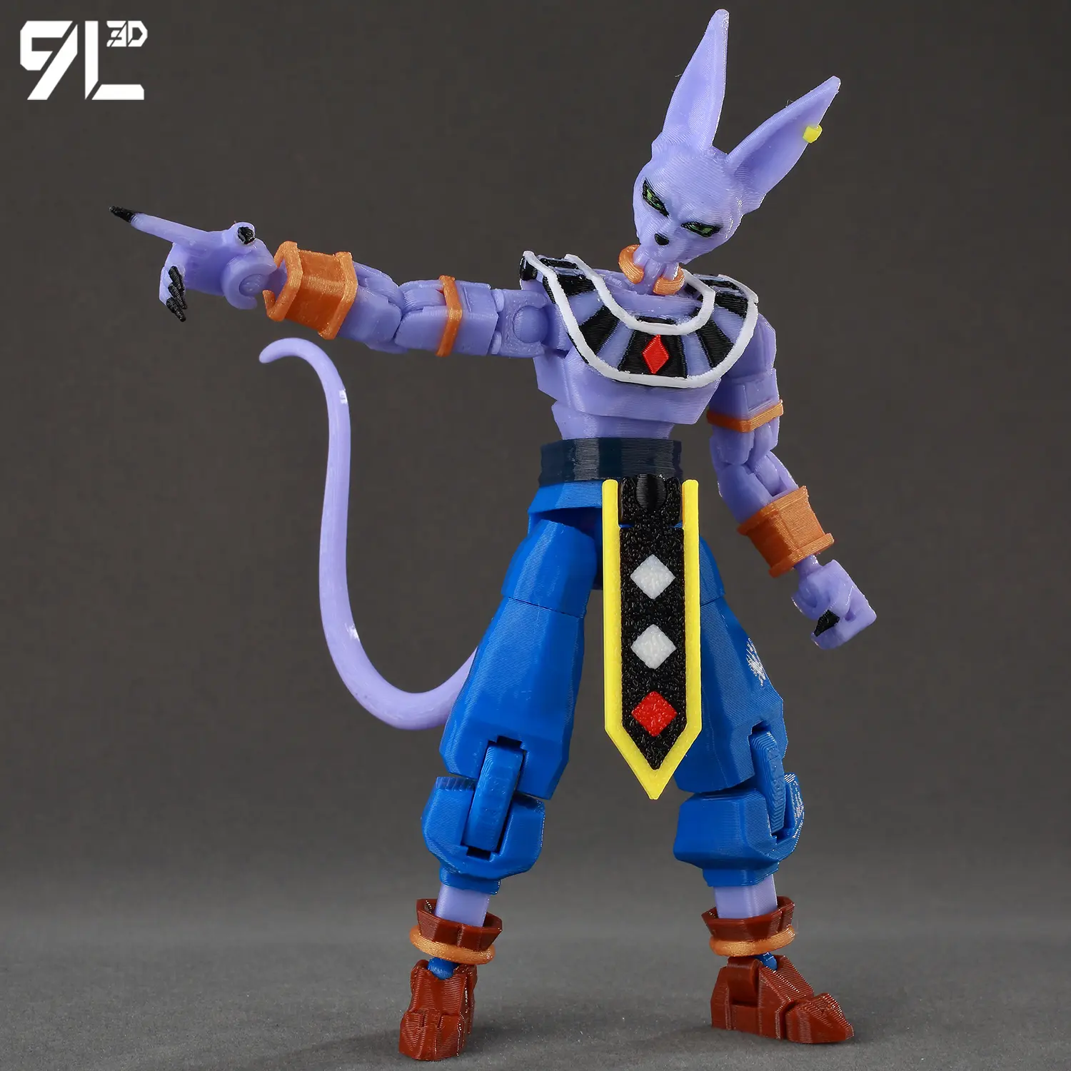 9L3D Action Doll Dummy13 T13 Beerus VS Super Saiyan Action Figures Full Body Movable Stress Relief Toy Desk Decor Birthday Gifts