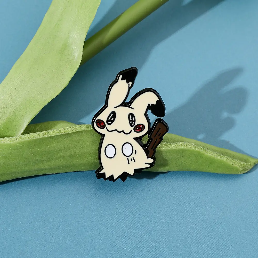 Pokemon Mimikyu Pikachu Brooch Kawaii Anime Figure Mimikyu Enamel Pins for Backpack Badge Pins Accessories Gifts
