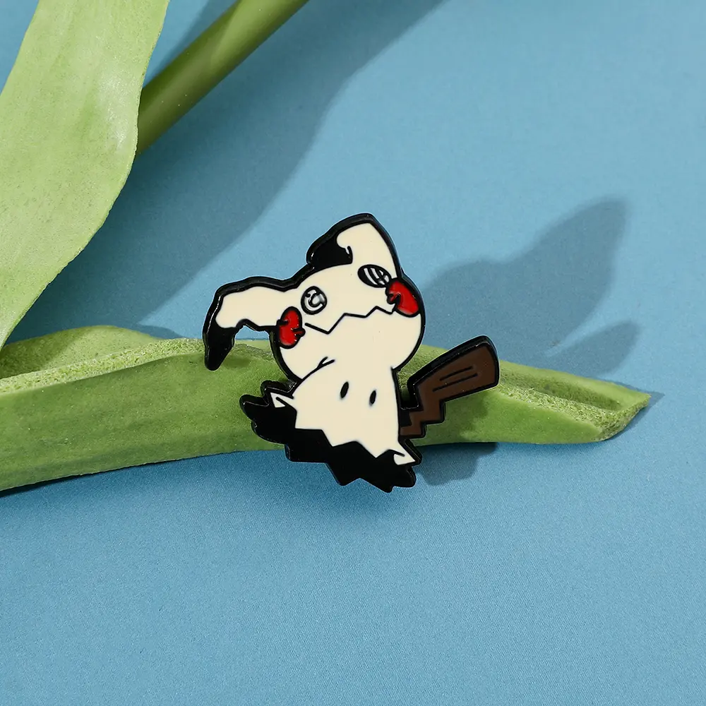 Pokemon Mimikyu Pikachu Brooch Kawaii Anime Figure Mimikyu Enamel Pins for Backpack Badge Pins Accessories Gifts