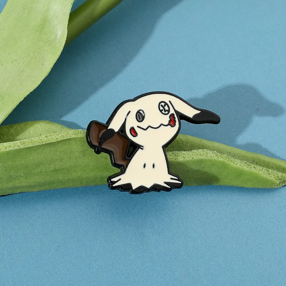 Pokemon Mimikyu Pikachu Brooch Kawaii Anime Figure Mimikyu Enamel Pins for Backpack Badge Pins Accessories Gifts
