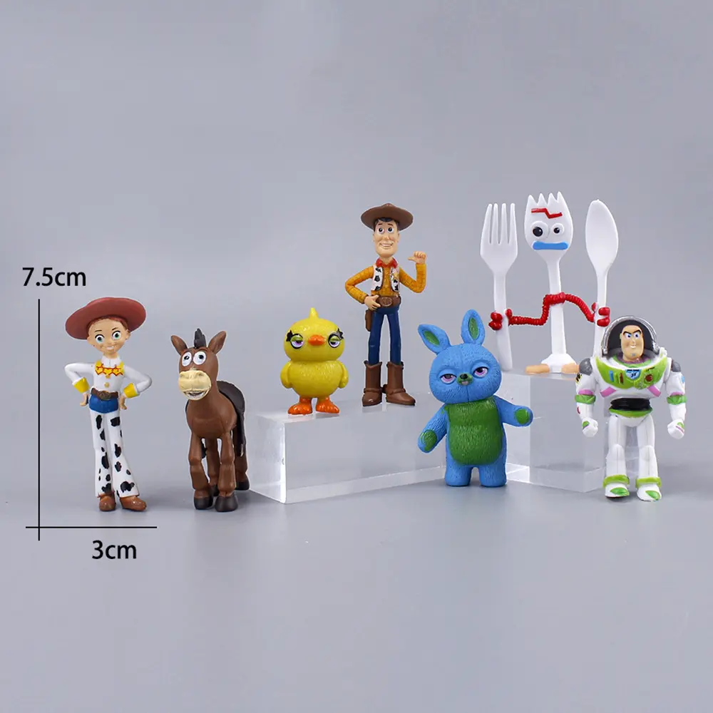10Pcs Anime Toy Story Action Figure Buzz Lightyear Woody Jessie Alien Kawaii Doll PVC Collectible Model Toys Kid Christmas Gift