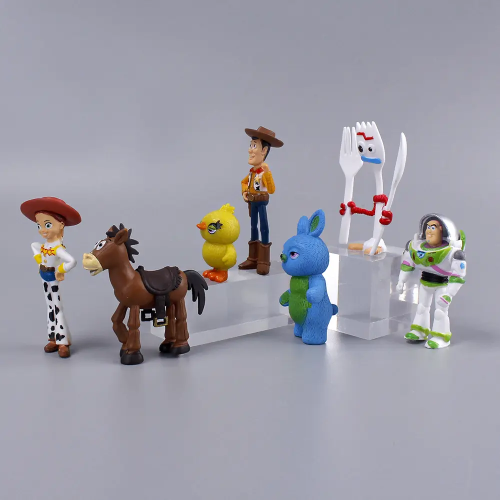 10Pcs Anime Toy Story Action Figure Buzz Lightyear Woody Jessie Alien Kawaii Doll PVC Collectible Model Toys Kid Christmas Gift