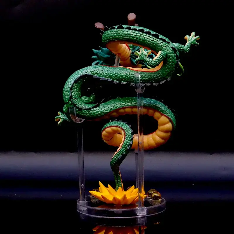 18cm anime Dragon Ball Z Shenlong doll PVC movable Goku doll toy gift DBZ model statue set collectible ornaments