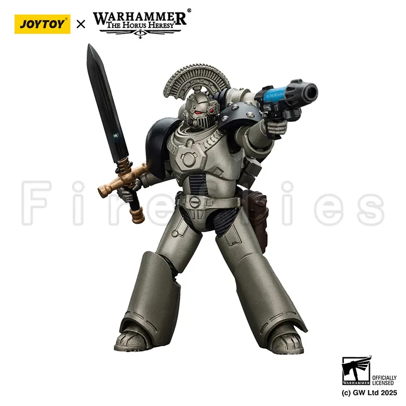 [Pre-Order]1/18 JOYTOY Action Figure Horus Iron Warriors MKVI Tactical Sergeant And Command Squad Chosen With Legion Standard