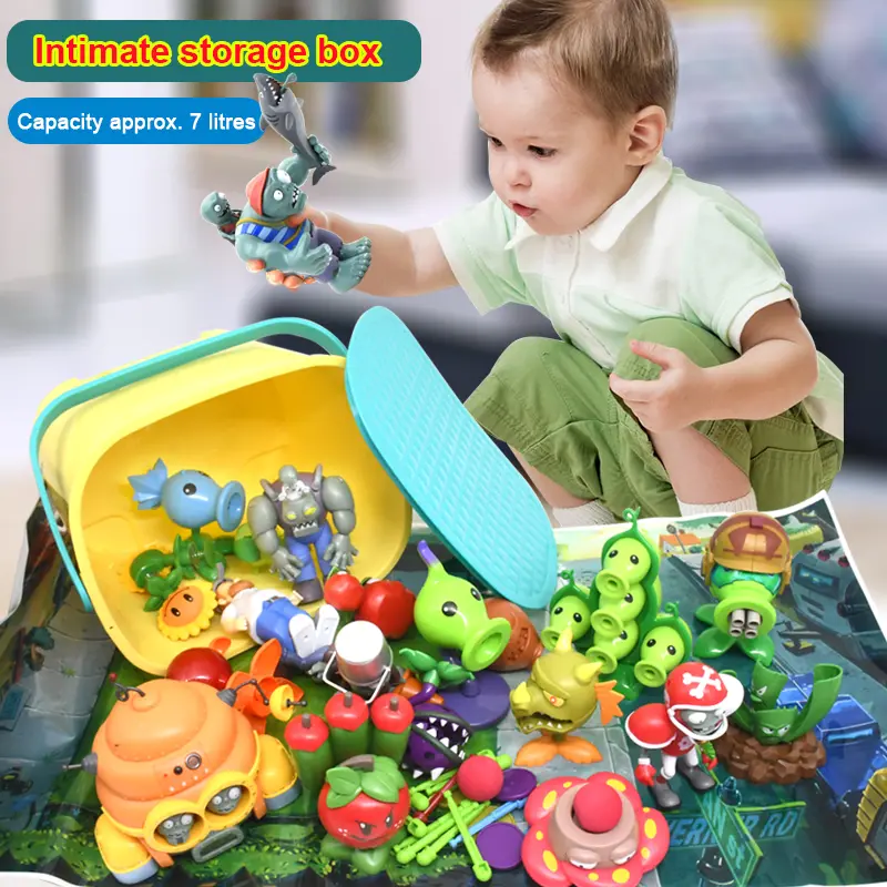 New Role PLANTS VS ZOMBIES 2 PVZ Toys Full Set Gift For Boys Box-packed Children's Dolls Action Figure Model Present Map