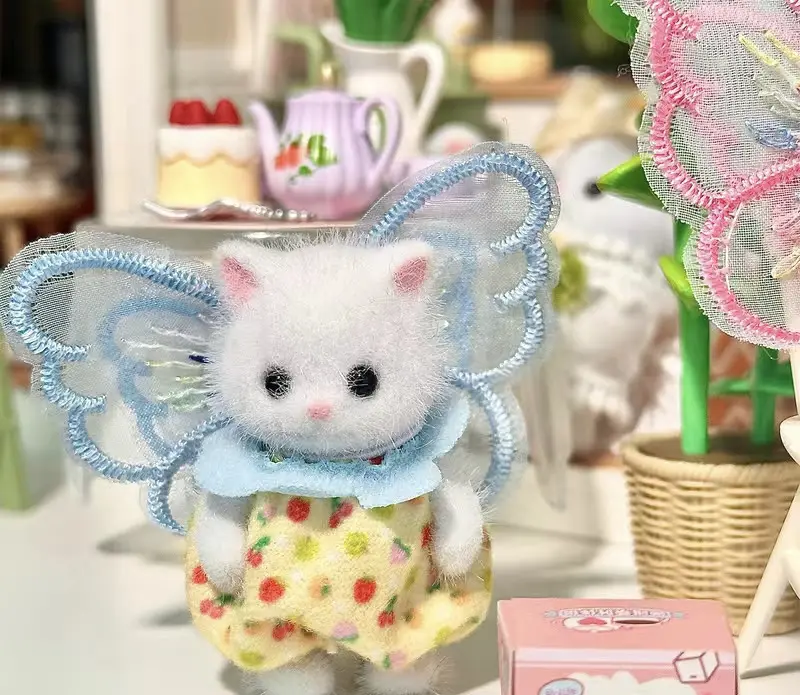 Kawaii Forest Family Anime Figure Doll Mini Accessory Wings Ternurines Clothes Accessory