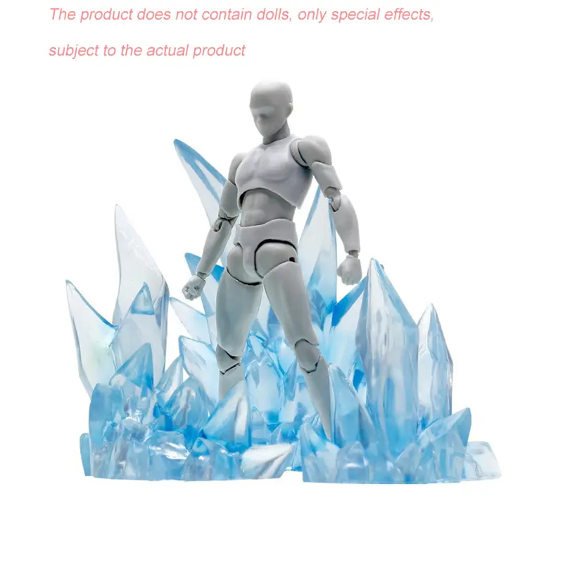 Whirlwind Lightning Aeration Cracking Explosion Scene Model Special Effects Decoration with Bracket for Model Action  Toy Figure