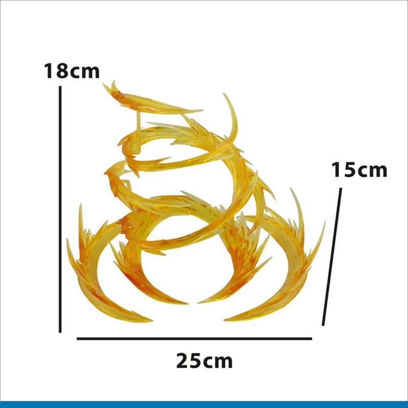Whirlwind Lightning Aeration Cracking Explosion Scene Model Special Effects Decoration with Bracket for Model Action  Toy Figure