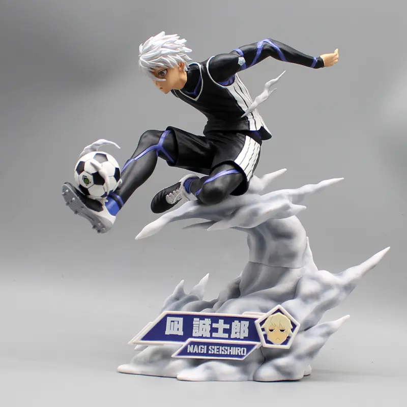 Blue Lock Anime Figures 23cm Nagi Seishiro Figure PVC Model Statue Collectible Toy Desk Decoration Dolls Children Birthday Gifts