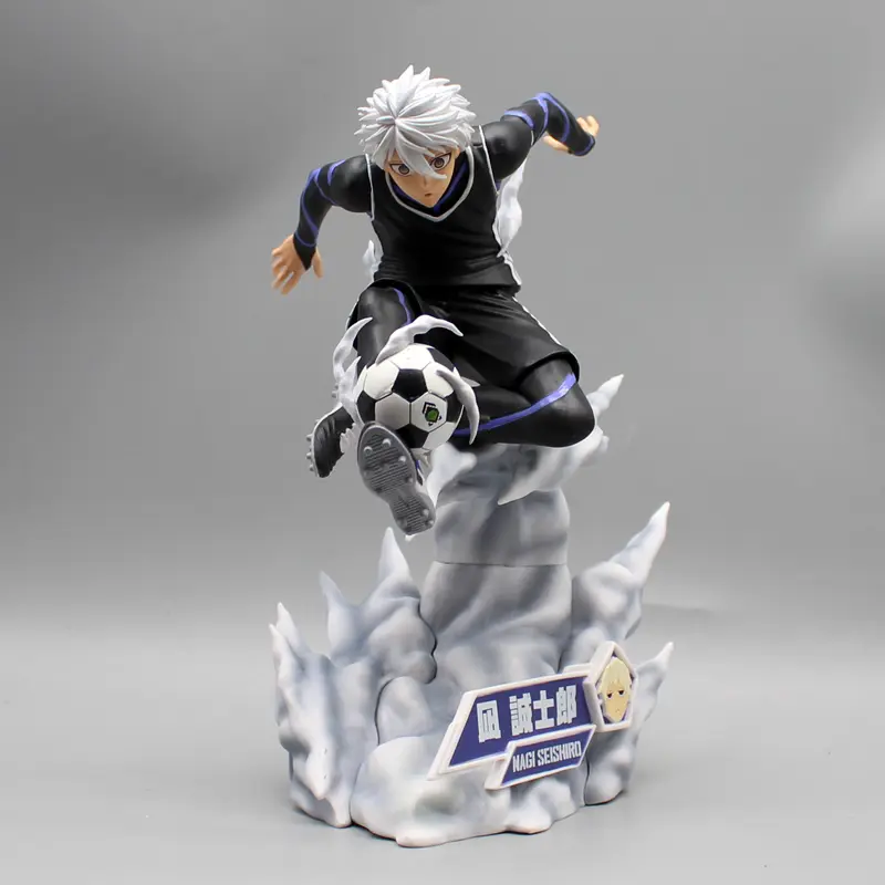 Blue Lock Anime Figures 23cm Nagi Seishiro Figure PVC Model Statue Collectible Toy Desk Decoration Dolls Children Birthday Gifts