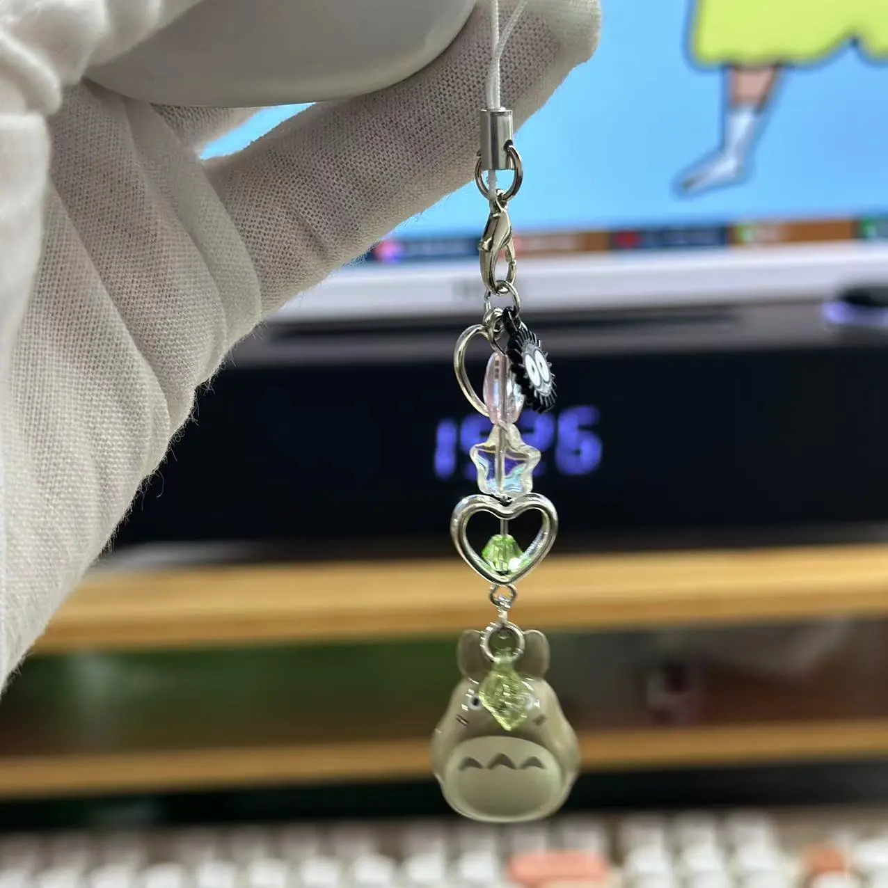 Cute Totoro Anime Figure Car Pendant Accessory Decoration Fashion Cartoon Hobby Toys Kids Birthday Gift