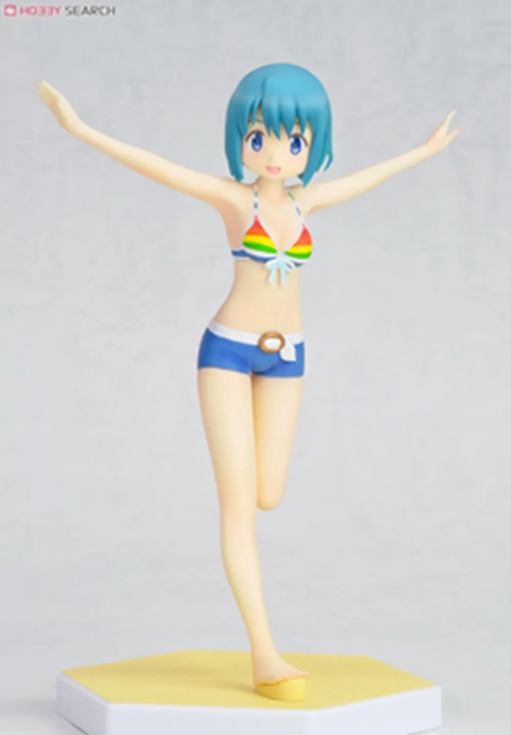 17CM Anime Mahou Shoujo Madoka Magica Miki Sayaka Figure Beach Queens 1/10 Swimsuit Ver Model Toy Gift Collection Aciton Figure