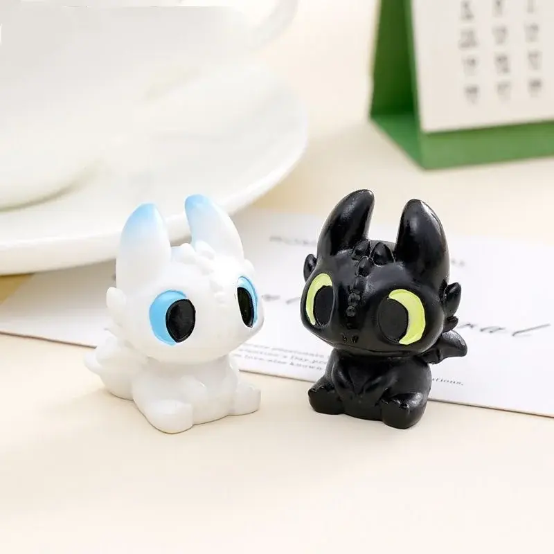 Toothless Cartoo Figure Desktop Decoration Small Ornament Creative Car Diy Accessories Toys Gifts