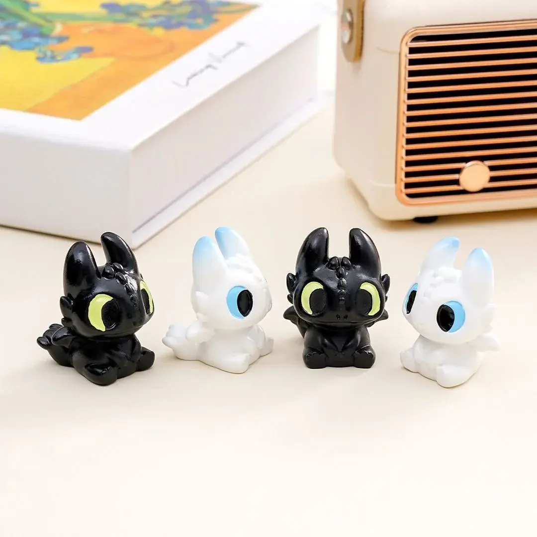 Toothless Cartoo Figure Desktop Decoration Small Ornament Creative Car Diy Accessories Toys Gifts
