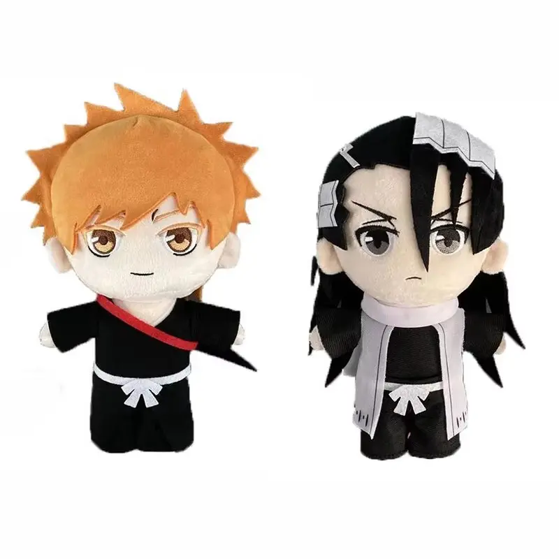 Anime BLEACH Plush Toy Kuchiki Byakuya Kurosaki ichigo Aizen Sousuke Zaraki Rukia Ichimaru Gin Stuffed Doll Soft Figure Fan Gift