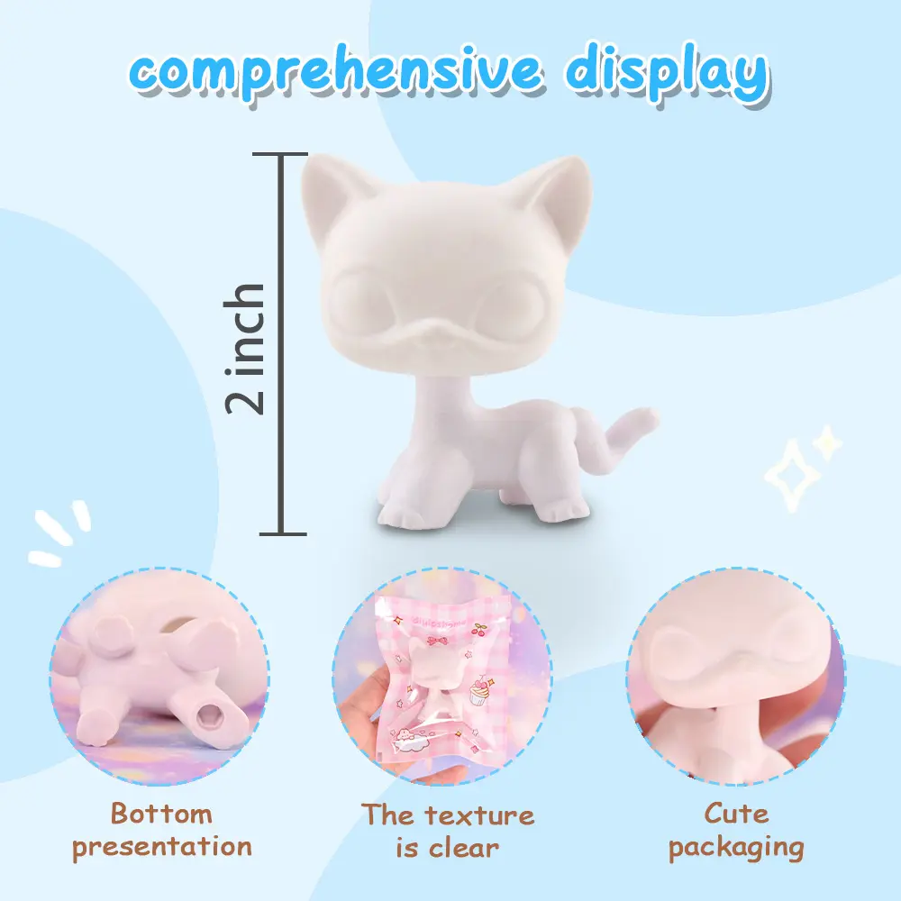 Custom White Bases,5pcs DIY White Molds for Design by Yourself Multiple Model Base Choices
