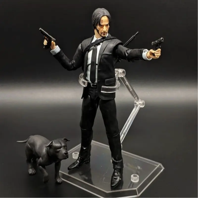 John Wick Action Figure Dog Keanu Reeves Baba Yaga Movie Figure Characters Model Doll The Continental Collectible Toy Gift