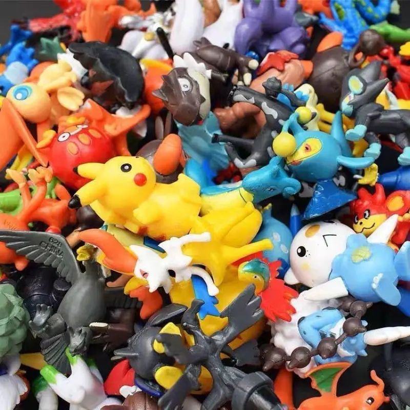 24-144Pcs Pokemon Anime Cartoon Figure Pikachu Different Style Action Model 2-3CM Not Repeating Mini Model Toy Birthday Gifts