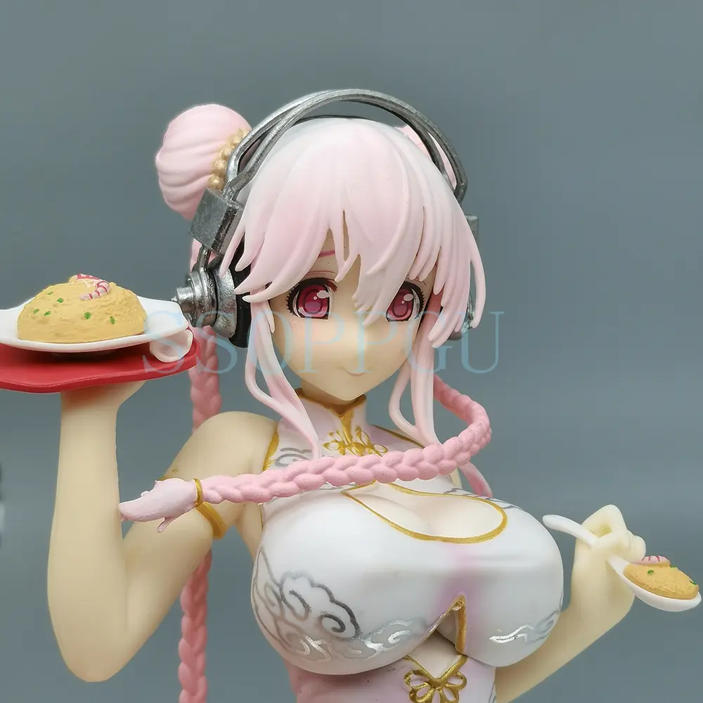 Emontoys Sonicomi SUPER SONICO Figure Cheongsam 1/7 Anime Girl PVC Action Figure Toy SONICO Statue Game Collection Model Doll