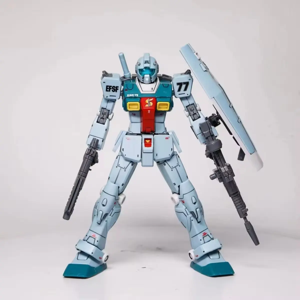 Gaoke Xingdong HG 1/144 RGM-79 GM SLEGGAR Assembly Model Kit Collection Action Figures Robot Mecha Plastic Model Toy Gifts