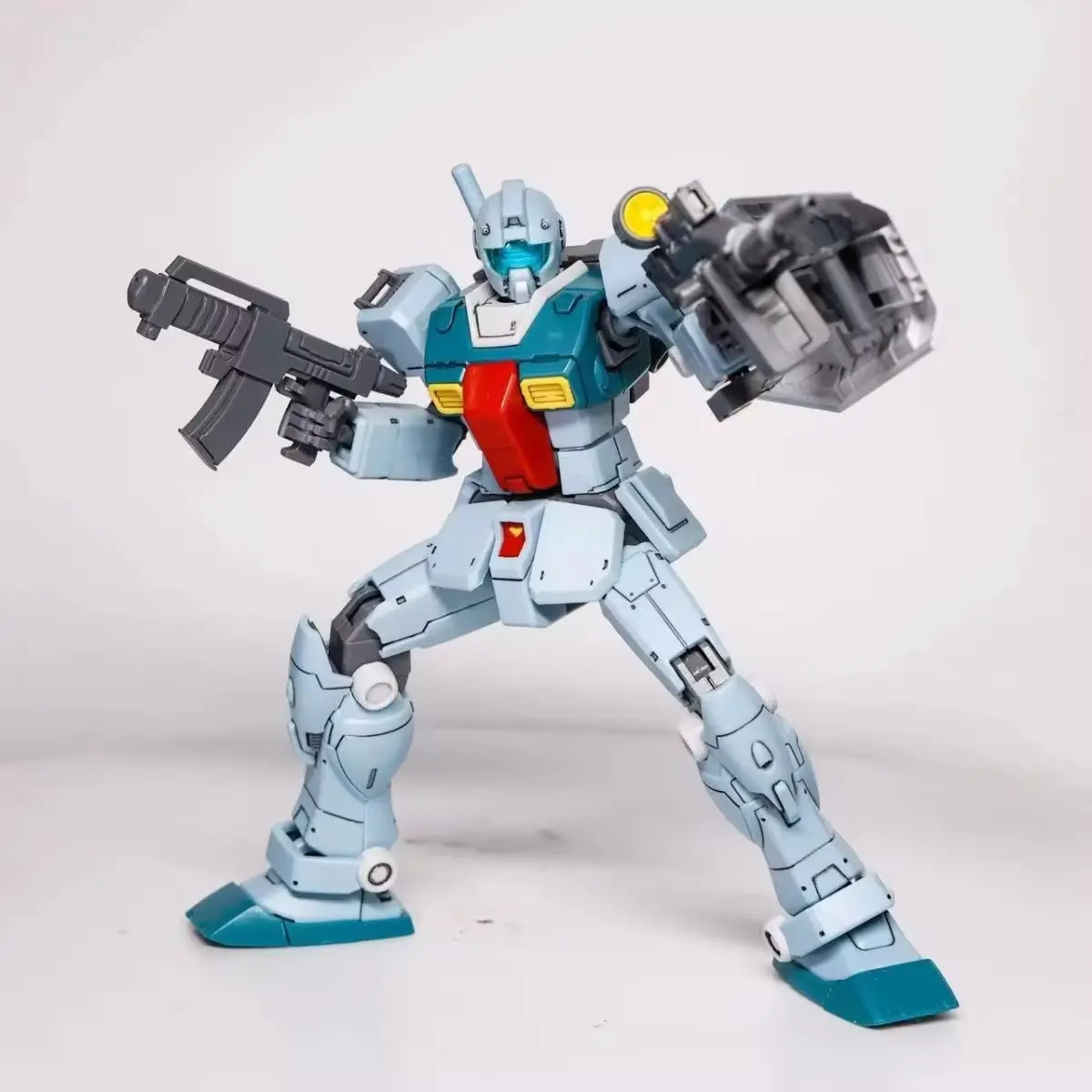 Gaoke Xingdong HG 1/144 RGM-79 GM SLEGGAR Assembly Model Kit Collection Action Figures Robot Mecha Plastic Model Toy Gifts