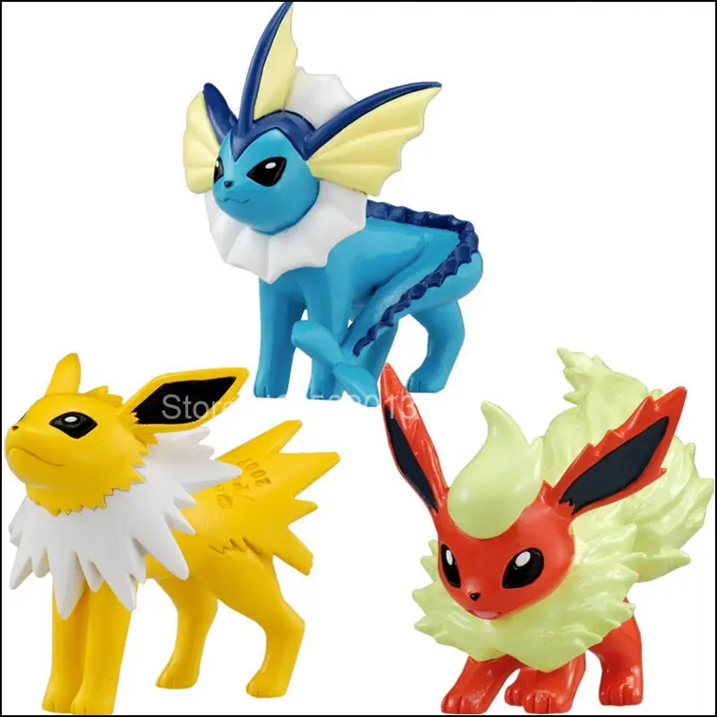 Pokemon Eevee Family Figure Toys Model Collection Eevee Action Toys for Children Birthday Gifts