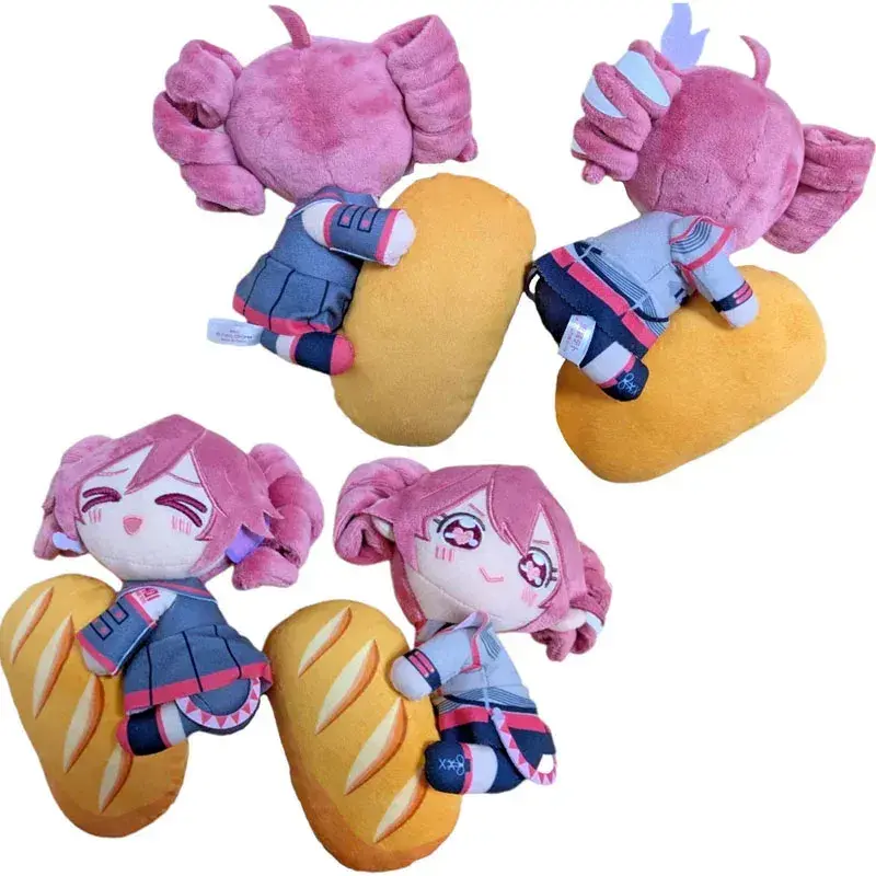 25cm Kasane Teto with Baguette Plush Toy Soft Doll Stuffed Plushies Figure Anime Cosplay Cartoon Birthday Present Gift Fans Girl