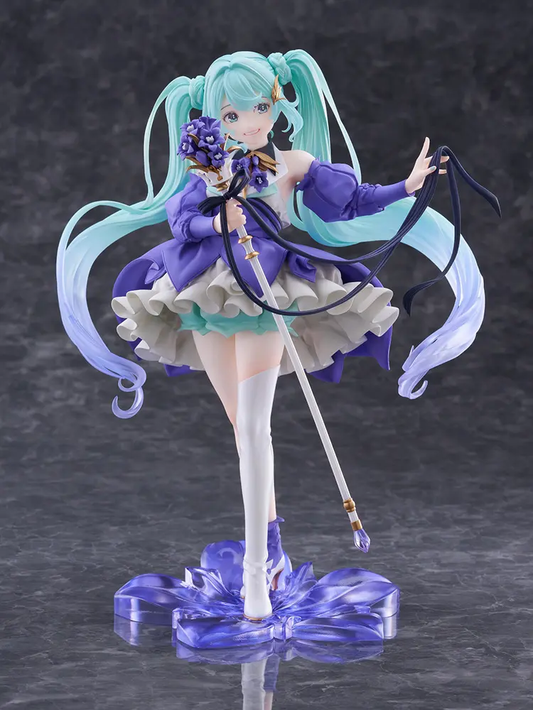 Original Taito Vocaloid Hatsune Miku 2024 Birthday Flower Ver. Figure Amp 21cm Figurine Collectible Anime Model Toy Kid Gifts