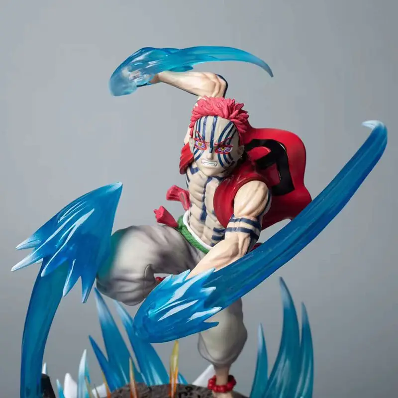 Anime Demon Slayer Akaza Figures Rengoku Kyoujurou Kokushibo Action Figure PVC Figurine Model Ornament Collectible Table Crafts
