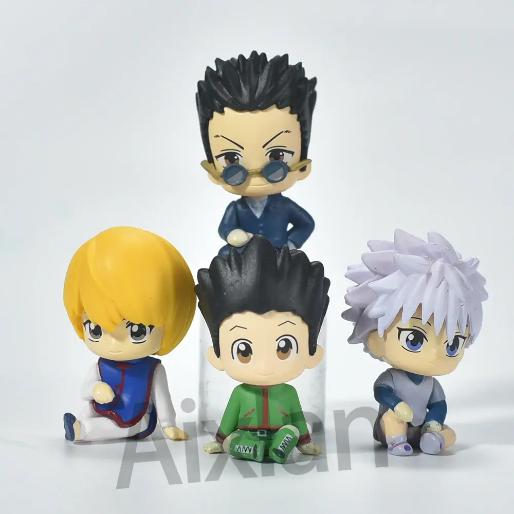 Aixlan GON FREECSS Figure 4PCS SET Q Version HUNTER X HUNTER PVC Action Figure Amine Christmas Gift Collectible Figurine