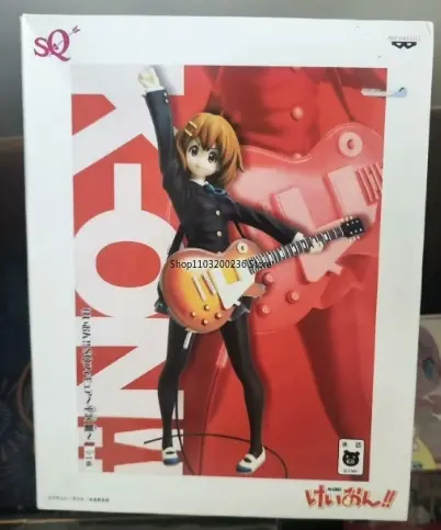 BANDAI Original SQ K-ON！Hirasawa Yui Akiyama Mio Nakano Azusa Tainaka Ritsu Anime Action Figures Ornaments Model Gift