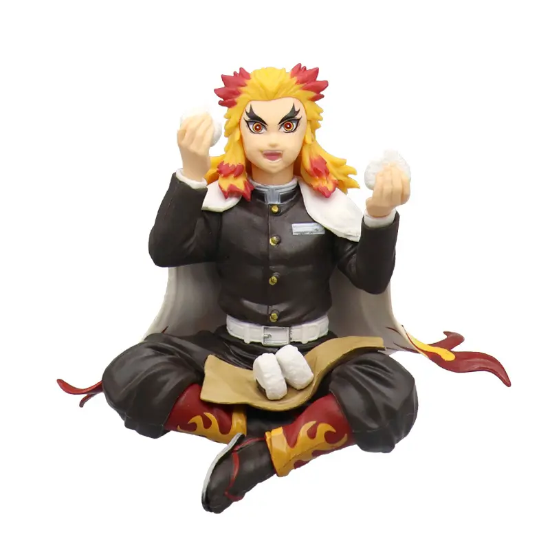 10-15cm anime Demon Slayer action figure PVC model doll collection toy car figure Kamado Tanjiro Nezuko sitting ornaments