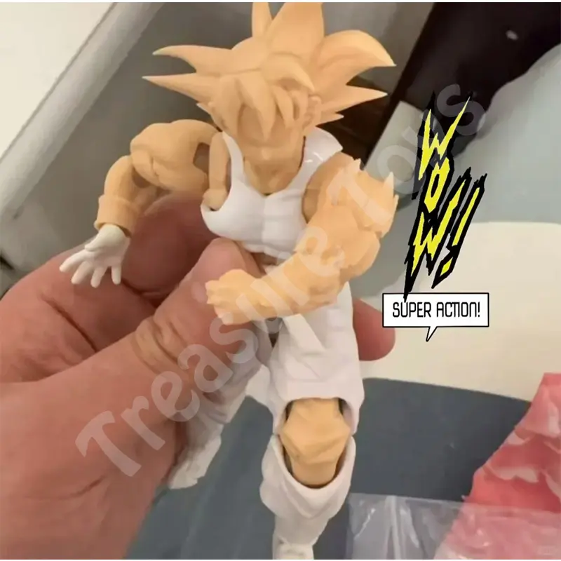 Wow Super Action Studio Son Goku Figure Dragon Ball Z SHF Super Saiyan Son Goku Kaiouken Anime Action Figure Model Toys Gifts
