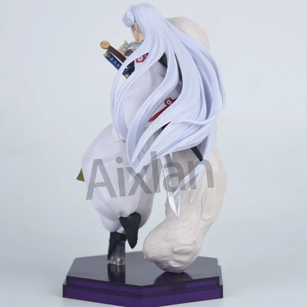 Aixlan 20cm Inuyasha Anime Figure Sesshoumaru PVC Action Figure Higurashi Kagome Figurine Collectible Model Toys Kid Gift