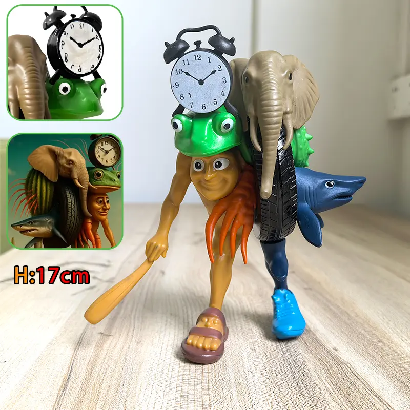 Italian Brainrot Final Boss Collectible Figurine Tralalero Tralala Tung Tung Tung Sahur Toys PVC Meme Figure for Desk Decor Gift