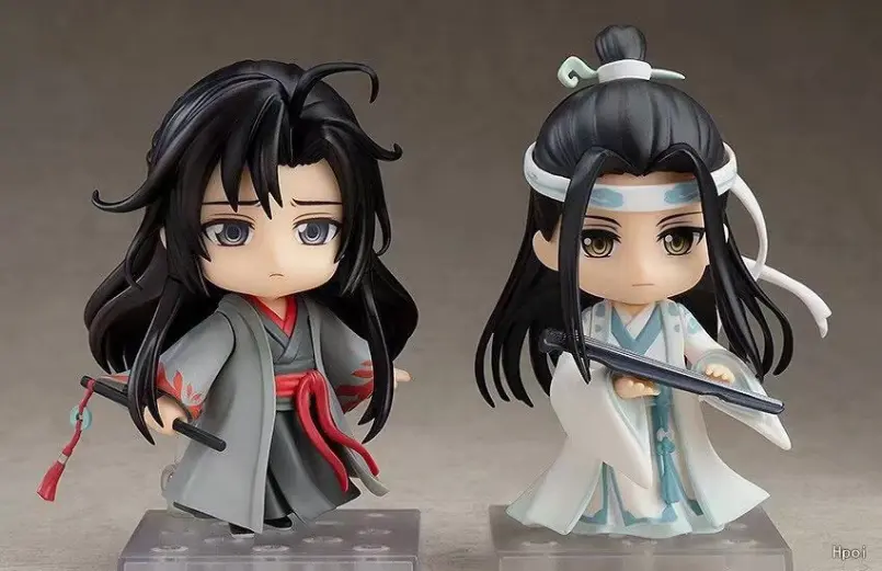 10CM Modaozushi Figure Wei Wuxian Lan Wangji Yilinglaozu PVC Action  Figure Model Kawaii Collectible Toys