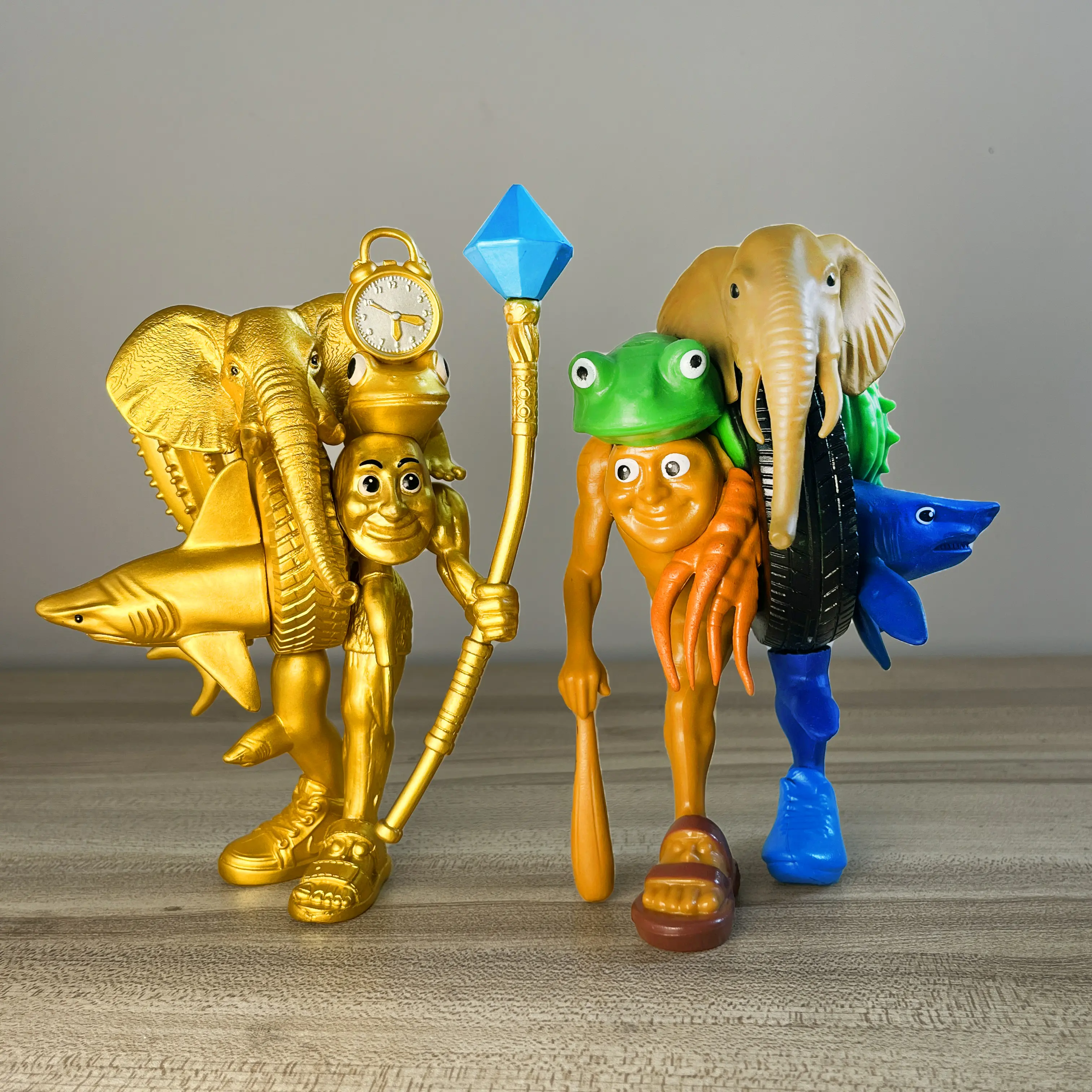 Italian Brainrot Final Boss Collectible Figurine Tralalero Tralala Tung Tung Tung Sahur Toys PVC Meme Figure for Desk Decor Gift
