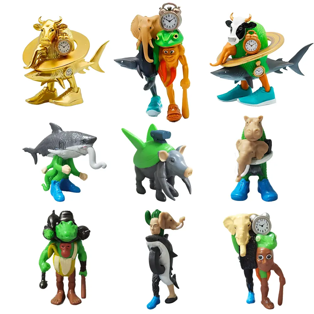 Italian Brainrot Final Boss Collectible Figurine Tralalero Tralala Tung Tung Tung Sahur Toys PVC Meme Figure for Desk Decor Gift