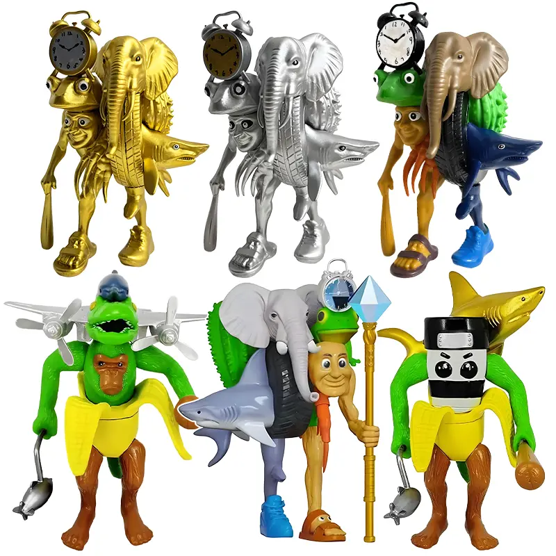 Italian Brainrot Final Boss Collectible Figurine Tralalero Tralala Tung Tung Tung Sahur Toys PVC Meme Figure for Desk Decor Gift