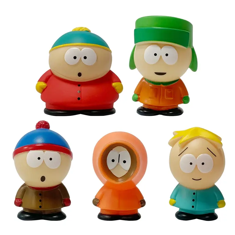 5Pcs/Set South Park Anime Figure The Stick of Truth Kenny McCormick Stan Marsh Cute Lovely Dolls American Band Ornaments