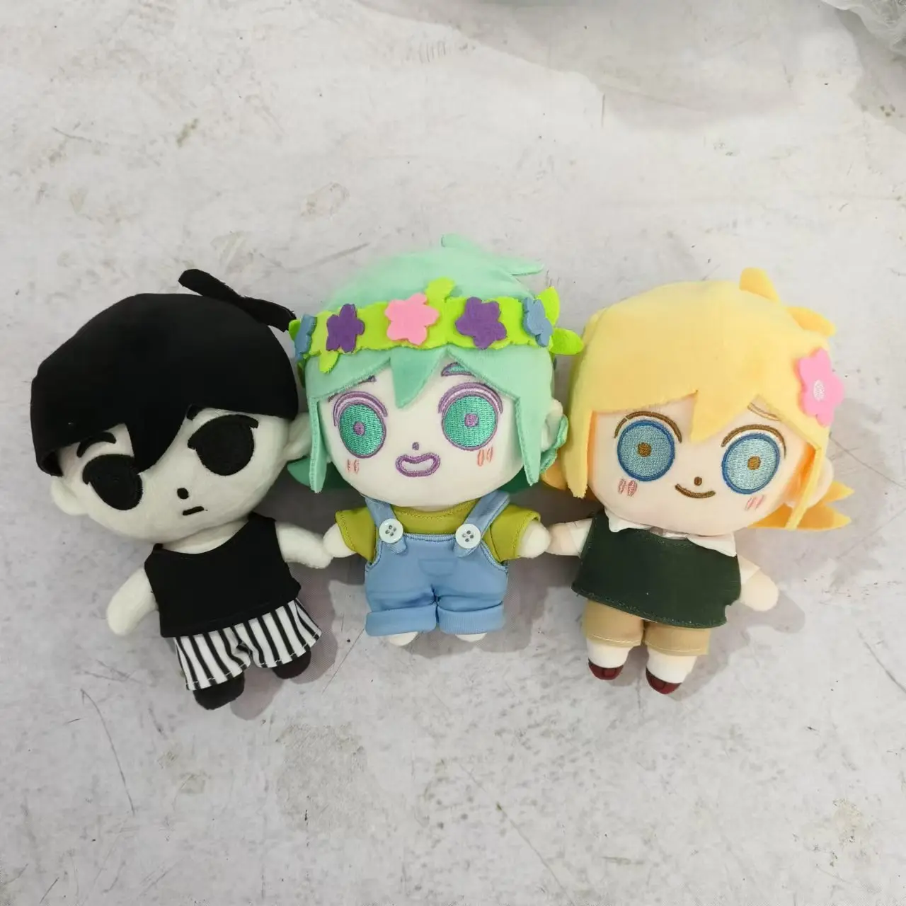 Kawaii Omori Plush Toys Little Black Pure Cartoon Plush Game Anime Figure Dolls Children's Sleep Comfort Companion Birthday Gift