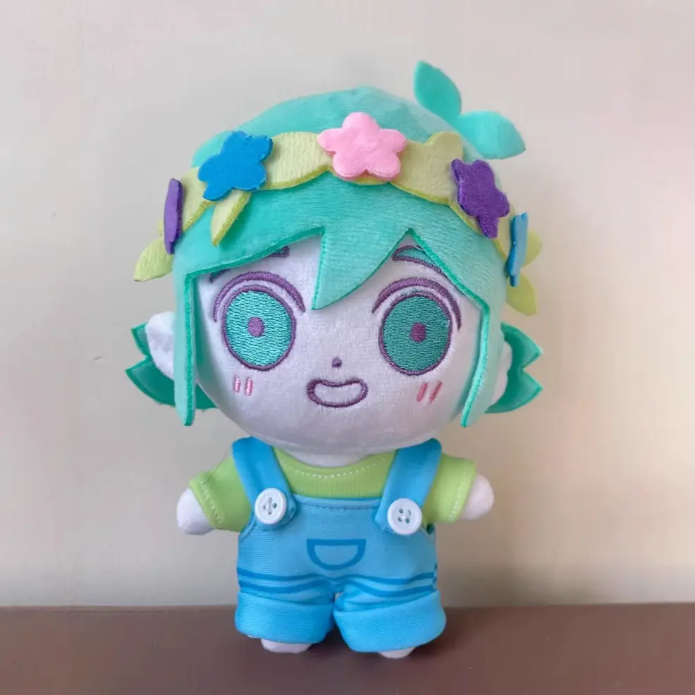 Kawaii Omori Plush Toys Little Black Pure Cartoon Plush Game Anime Figure Dolls Children's Sleep Comfort Companion Birthday Gift