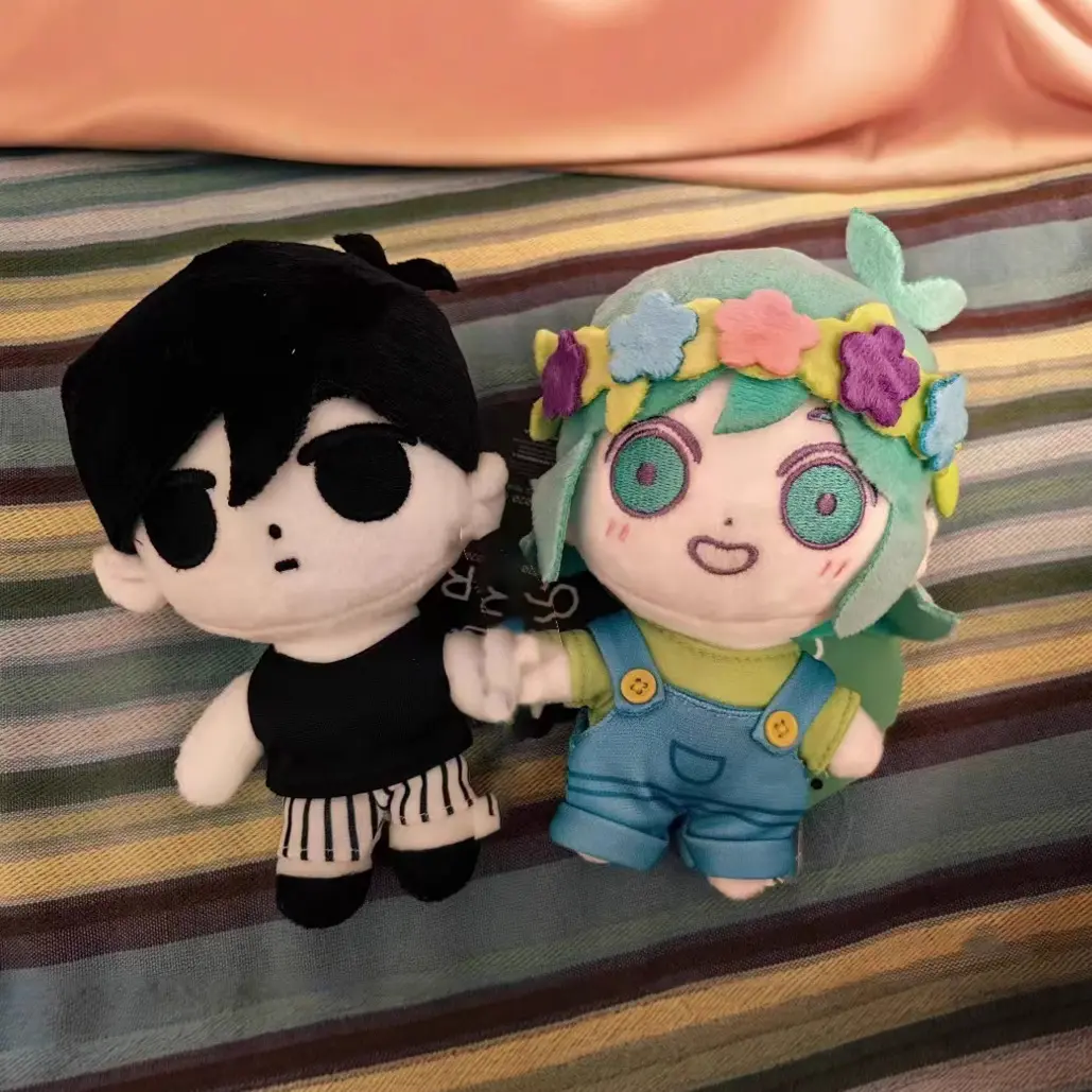 Kawaii Omori Plush Toys Little Black Pure Cartoon Plush Game Anime Figure Dolls Children's Sleep Comfort Companion Birthday Gift