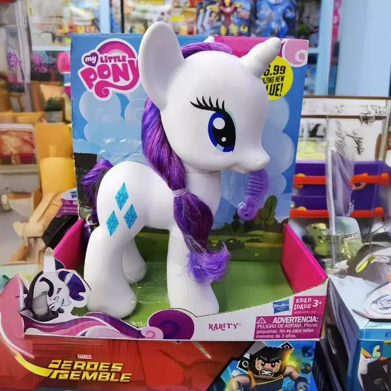 22CM My Little Pony Action Figures Twilight Sparkle Rainbow Fluttershy Pinkie Pie Rarity Pony Model Doll Toy Girls Surprise Gift