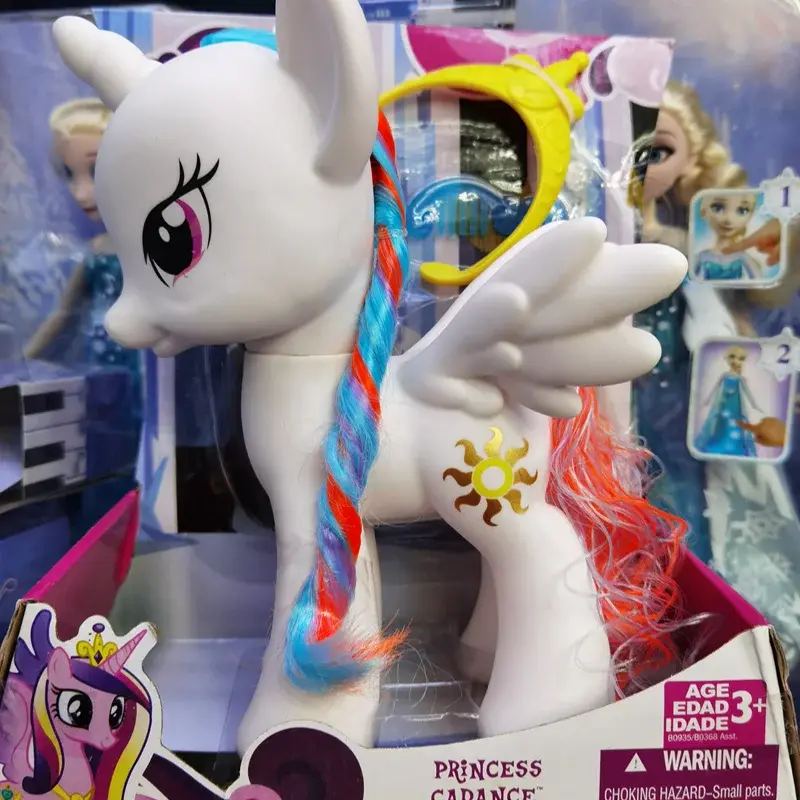 22CM My Little Pony Action Figures Twilight Sparkle Rainbow Fluttershy Pinkie Pie Rarity Pony Model Doll Toy Girls Surprise Gift