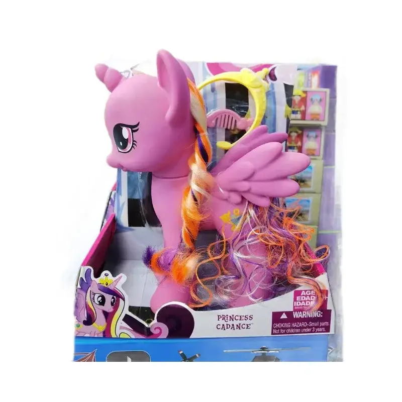 22CM My Little Pony Action Figures Twilight Sparkle Rainbow Fluttershy Pinkie Pie Rarity Pony Model Doll Toy Girls Surprise Gift