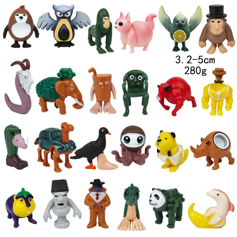 Italian Brainrot Tung Sahur Figure Toy Tralalero Tralala Figures Bombardino Crocodilo Shimpanzini Bananini Model Decor Doll Gift